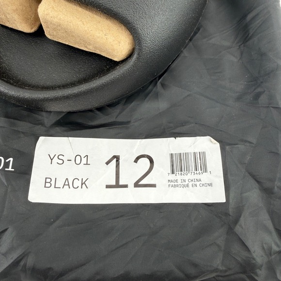 YZY YS-01 Men Black Foam Slide Sandals Size 12 Open Toe Slip On Comfort Shoes main image 6